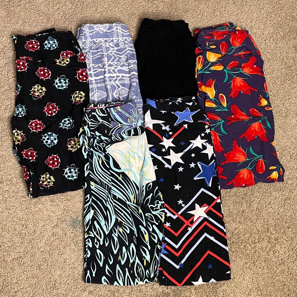 Bundle of 5 LuLaRoe leggings